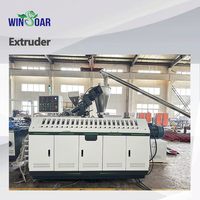 PE Wood Plastic Composite Profiles Making Extruder Production Line