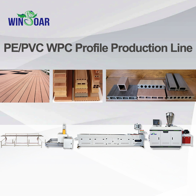 WPC Wood Plastic Decking Flooring Outdoor Panel Extrusion Production Line