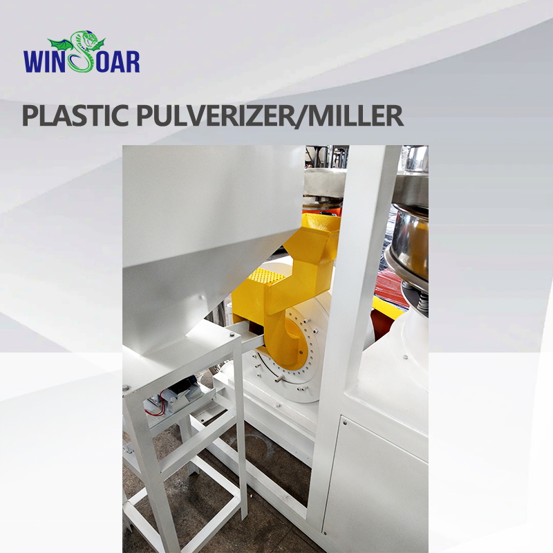 Automatic PE/HDPE/LDPE/PP/PVC/Pet /PS/ABS Plastic Pulverizer Grinding Milling Recycling Machine