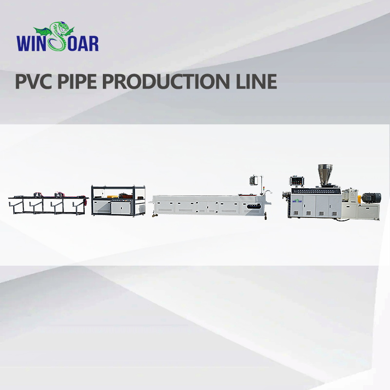 One Output Four PVC Pipe Production Line 