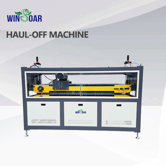 Two Claws Plastic Pipe/Profile/Board/Sheet Haul off Machine