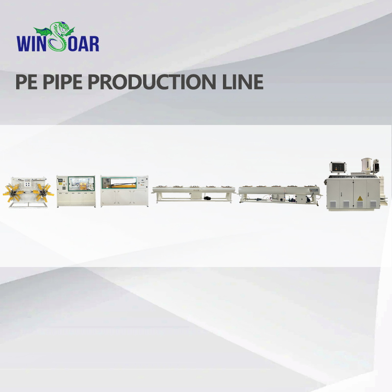 75-160mm HDPE/PP Three Layers/Two Layers Water Pipe Extrusion Production Line