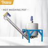 Waste Plastic PE HDPE Film Hot Steam Washing Plant 