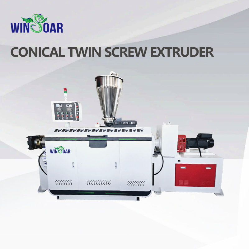 PVC Plastic Making Machine Sjsz 65/132 Conical Twin Screw Extruder