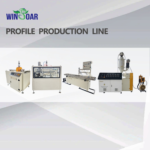 Single Screw Extruder Plastic Profiles Production Line