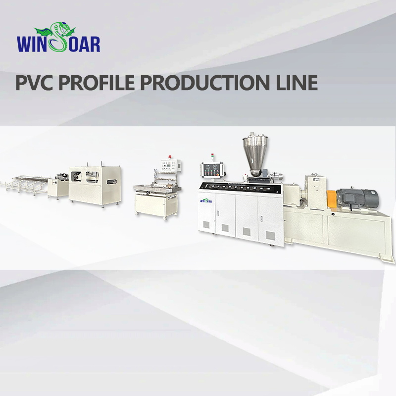 PVC WPC Door Frame Profiles Extruder / Wood Plastic Composite Board Panel Making Machine