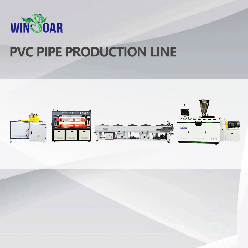 Low Consumption 50mm PVC Pipe Production Line For Drainage