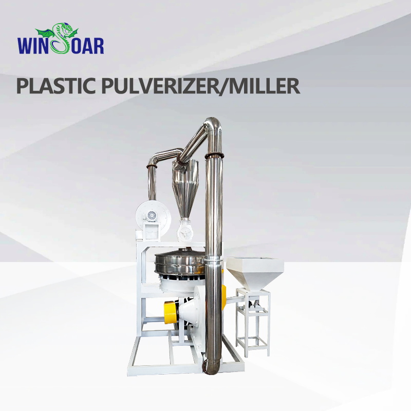 Automatic PE/HDPE/LDPE/PP/PVC/Pet /PS/ABS Plastic Pulverizer Grinding Milling Recycling Machine