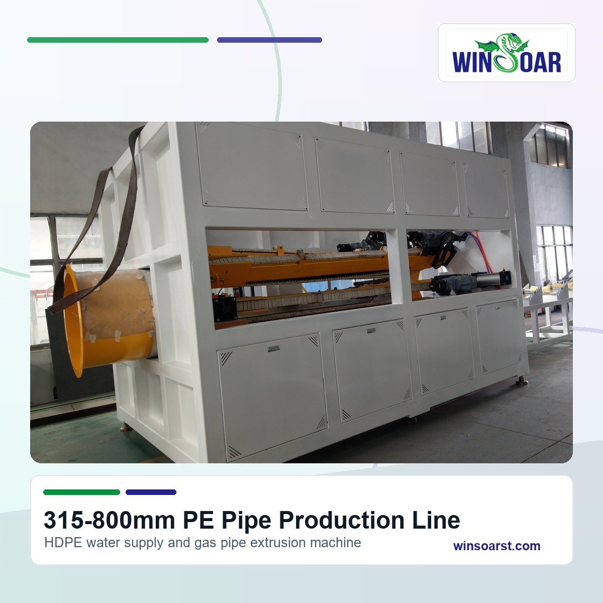 Haul-off machine for 315-800mm HDPE pipe extrusion line