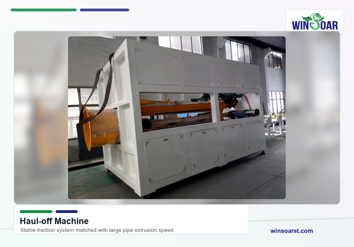 Haul-off machine for 315-800mm HDPE pipe extrusion line
