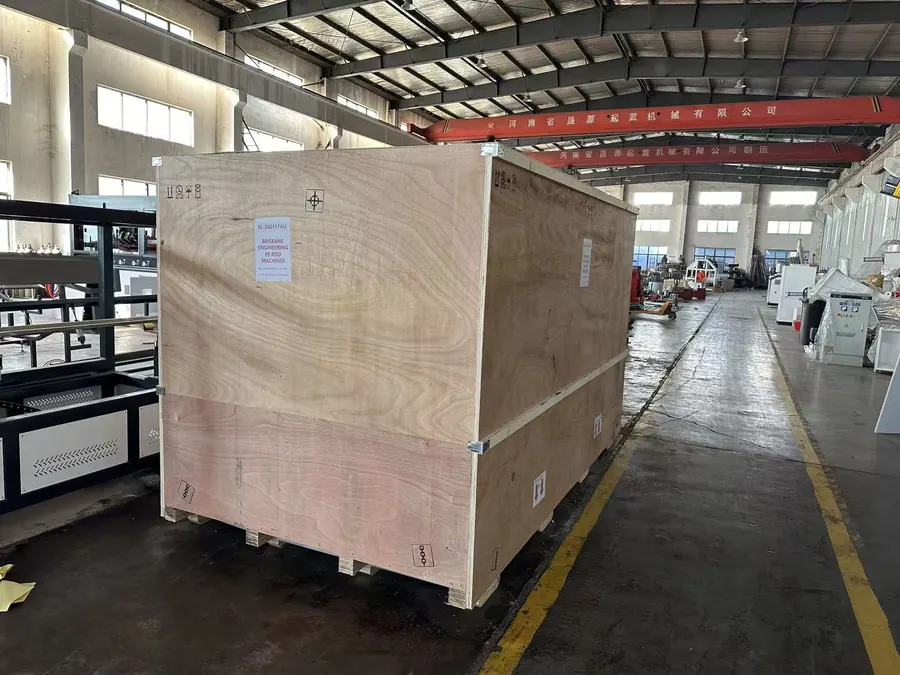 PVC pipe machine export packaging for overseas shipment