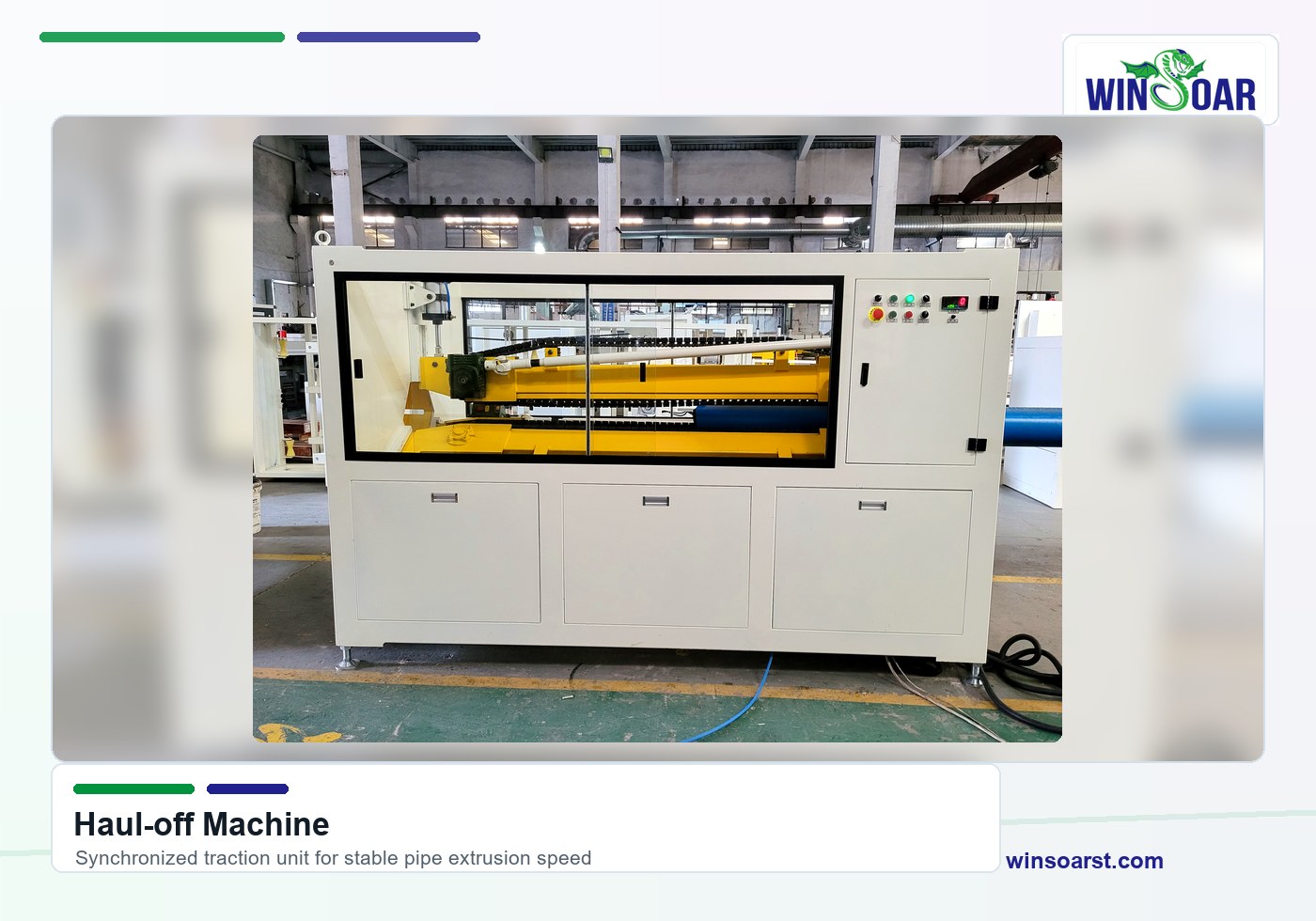 Haul-off machine for 75-250mm HDPE pipe extrusion line