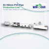 63-160mm PVC pipe machine complete production line