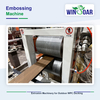 Embossing machine for PE WPC decking boards