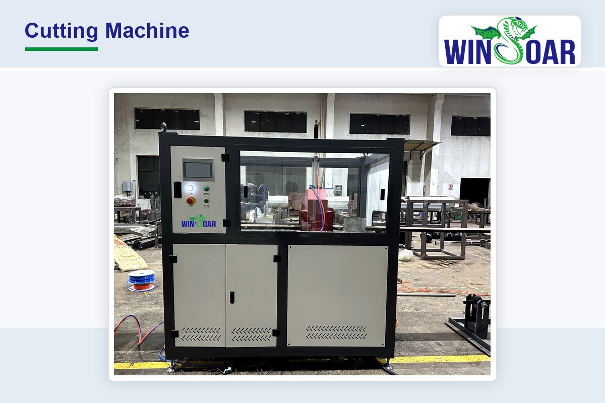 Cutting machine for PE WPC decking board