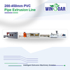 200-450mm PVC pipe extrusion line complete production line