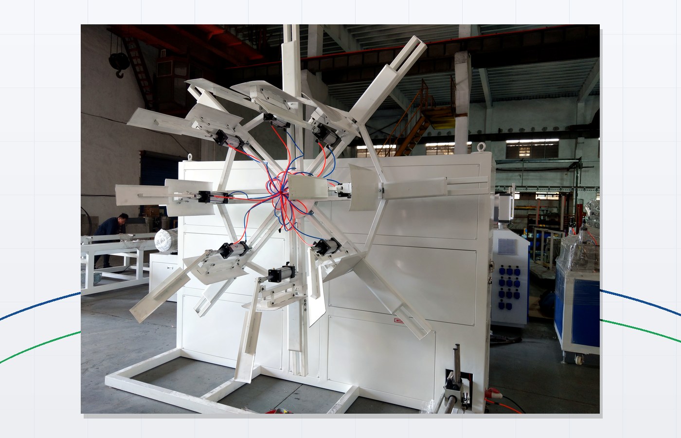 Pipe coiler for 20-110mm PPR pipe production line