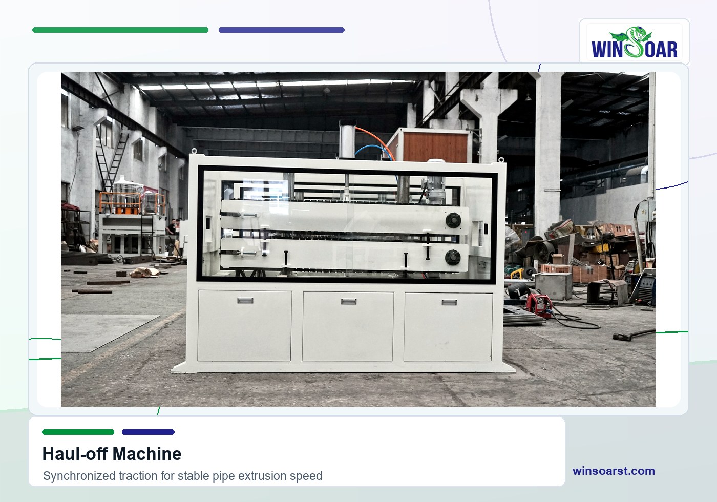 Haul-off machine for 16-63mm PE pipe production line