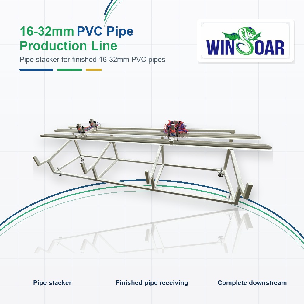 Pipe stacker for 16-32mm PVC one out four pipe extrusion line