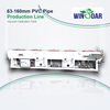 Vacuum calibration tank for 63-160mm PVC pipe extrusion line