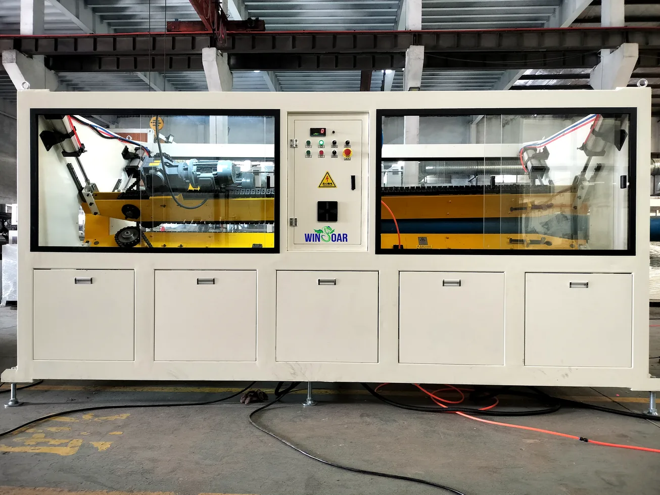 Haul-off machine for 200-450mm PVC pipe production line