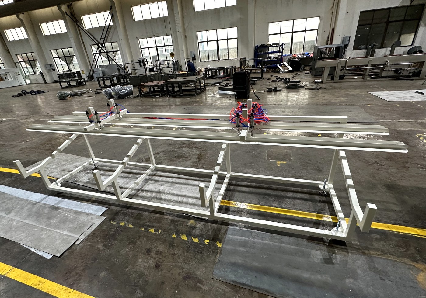 Pipe stacker for 16-32mm PVC one out four pipe production line