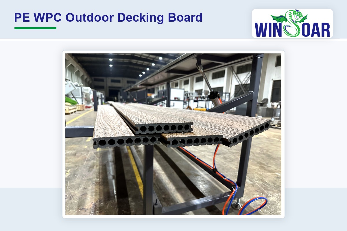PE WPC outdoor decking board final product
