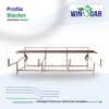 PVC profile stacker for profile production line