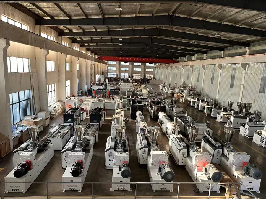 PVC pipe extrusion machine parts checking and assembly
