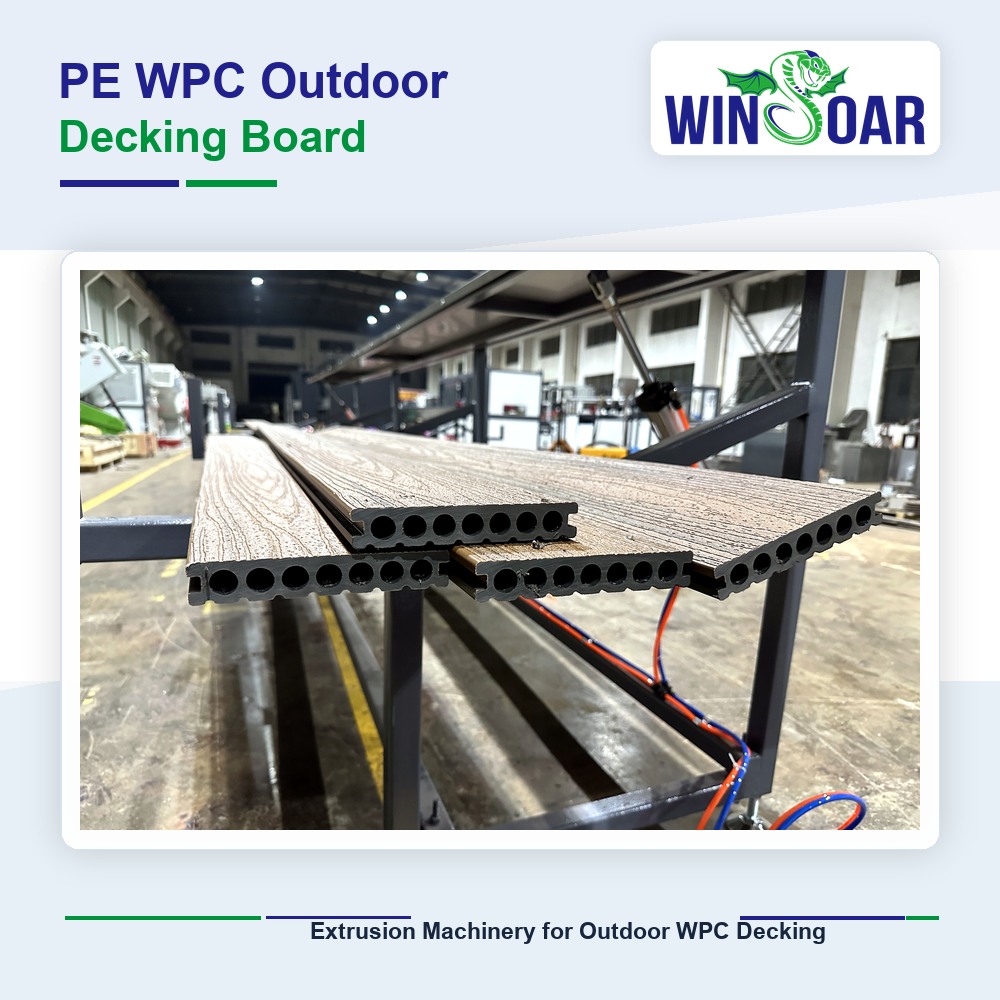 PE WPC outdoor decking board final product