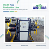 Pipe coiler for PE-RT floor heating pipe production line