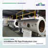 Vacuum calibration tank for 315-800mm HDPE pipe extrusion line