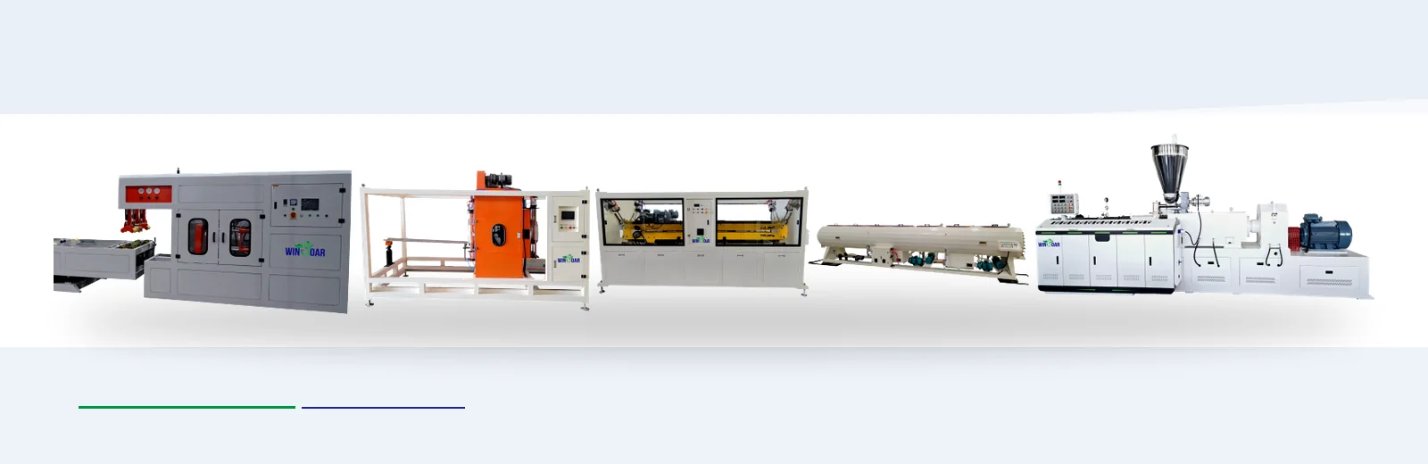 Complete 200-450mm PVC pipe extrusion line for medium and large diameter pipes