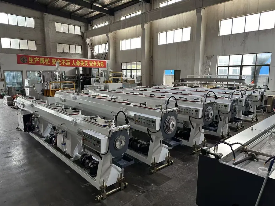 Winsoar factory workshop for PVC pipe machine assembly