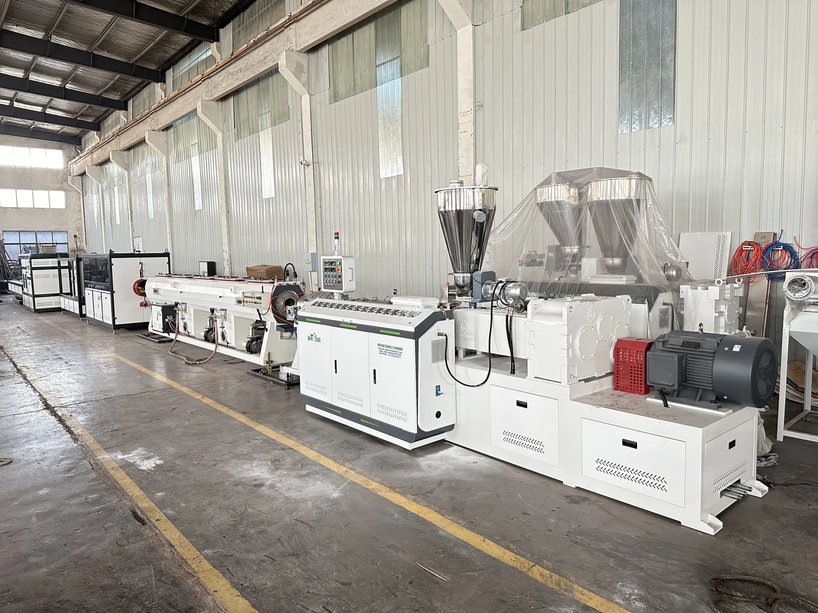 PVC pipe production line for water supply and drainage pipe manufacturing