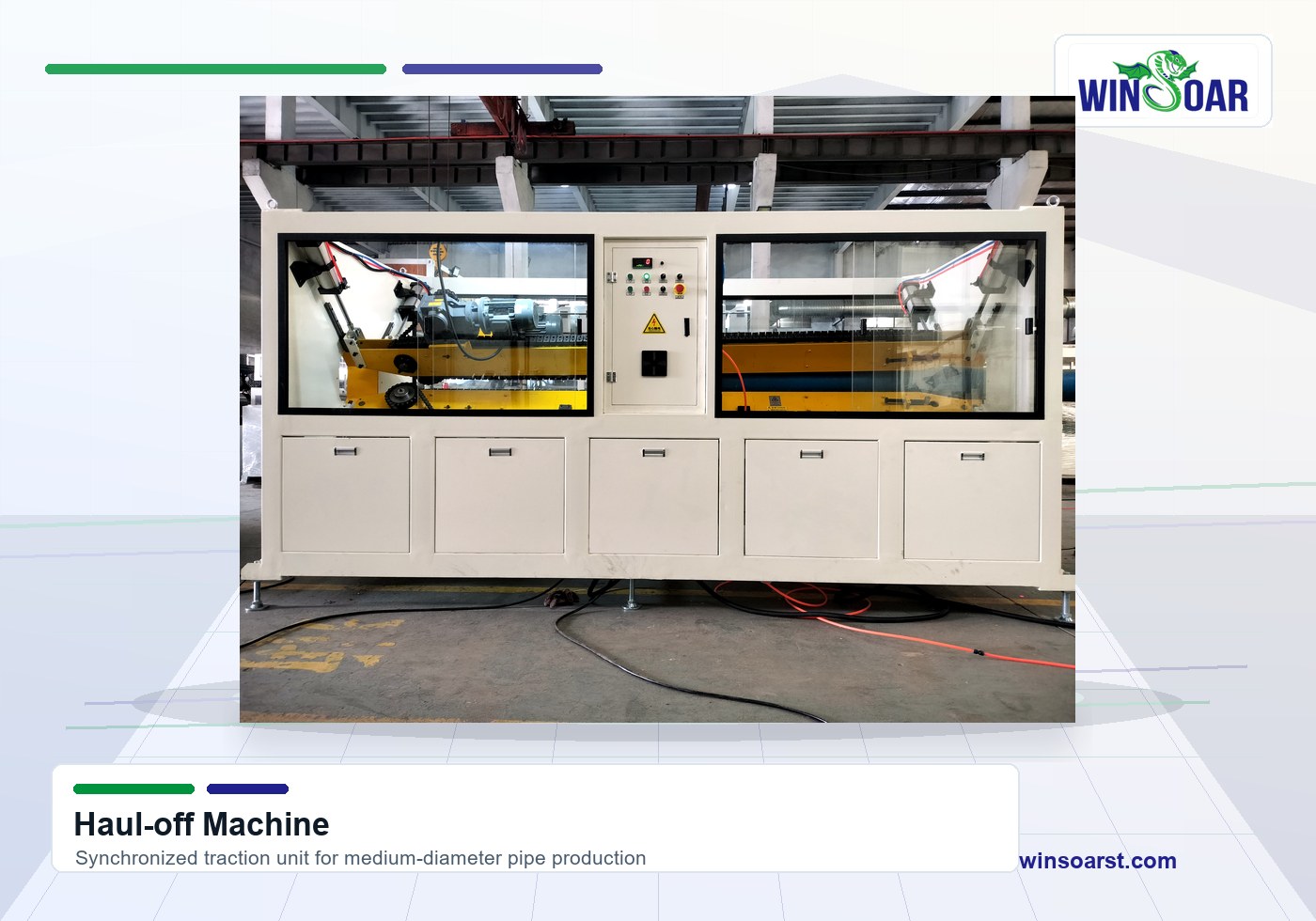Haul-off machine for 200-400mm HDPE pipe extrusion line