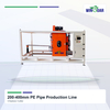 Chipless cutter for 200-400mm PE pipe production line