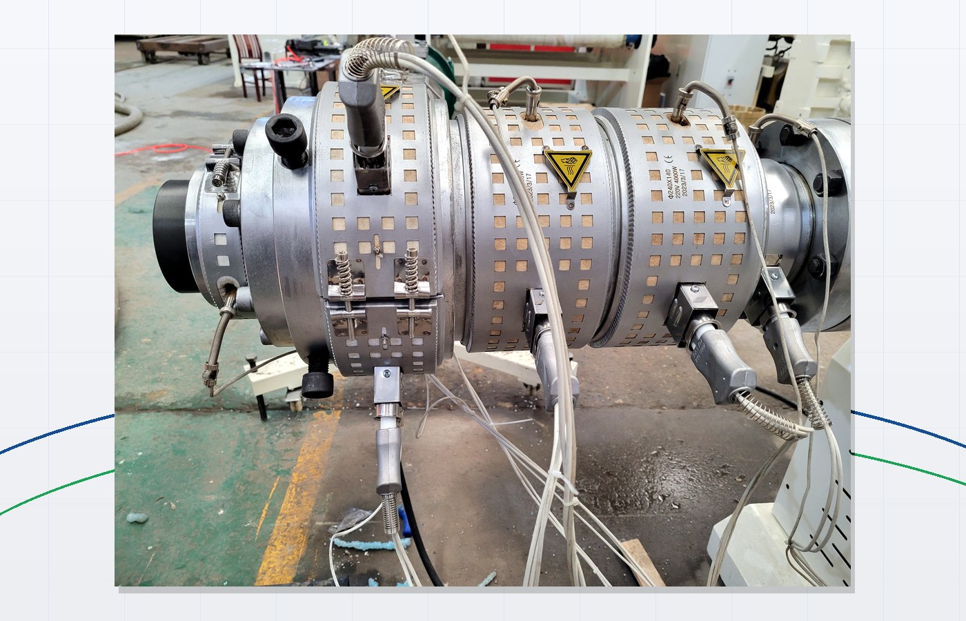 PPR pipe extrusion die head for hot and cold water pipe production