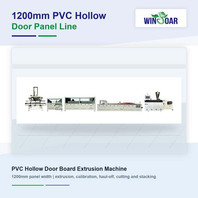 1200mm PVC Hollow Door Panel Production Line