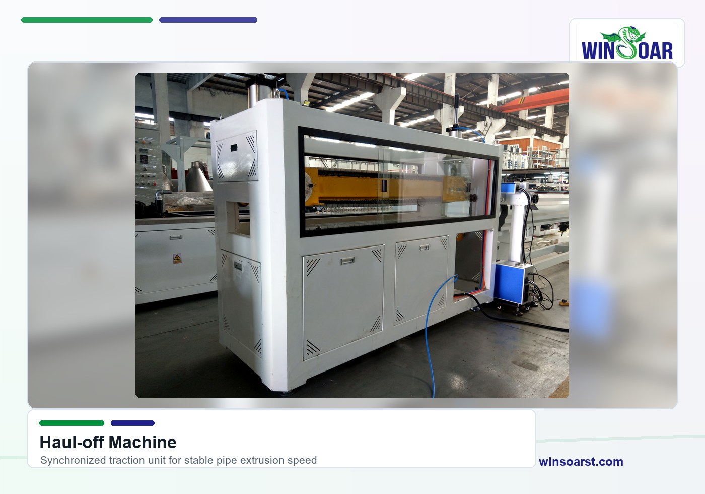 Haul-off machine for 20-110mm PE pipe production line