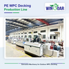 Complete PE WPC decking production line