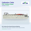 Vacuum calibration table for PVC hollow door panel line