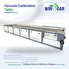 Vacuum calibration table for PVC profile extrusion line