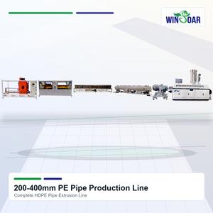 200-400mm PE pipe production line HDPE pipe extrusion machine