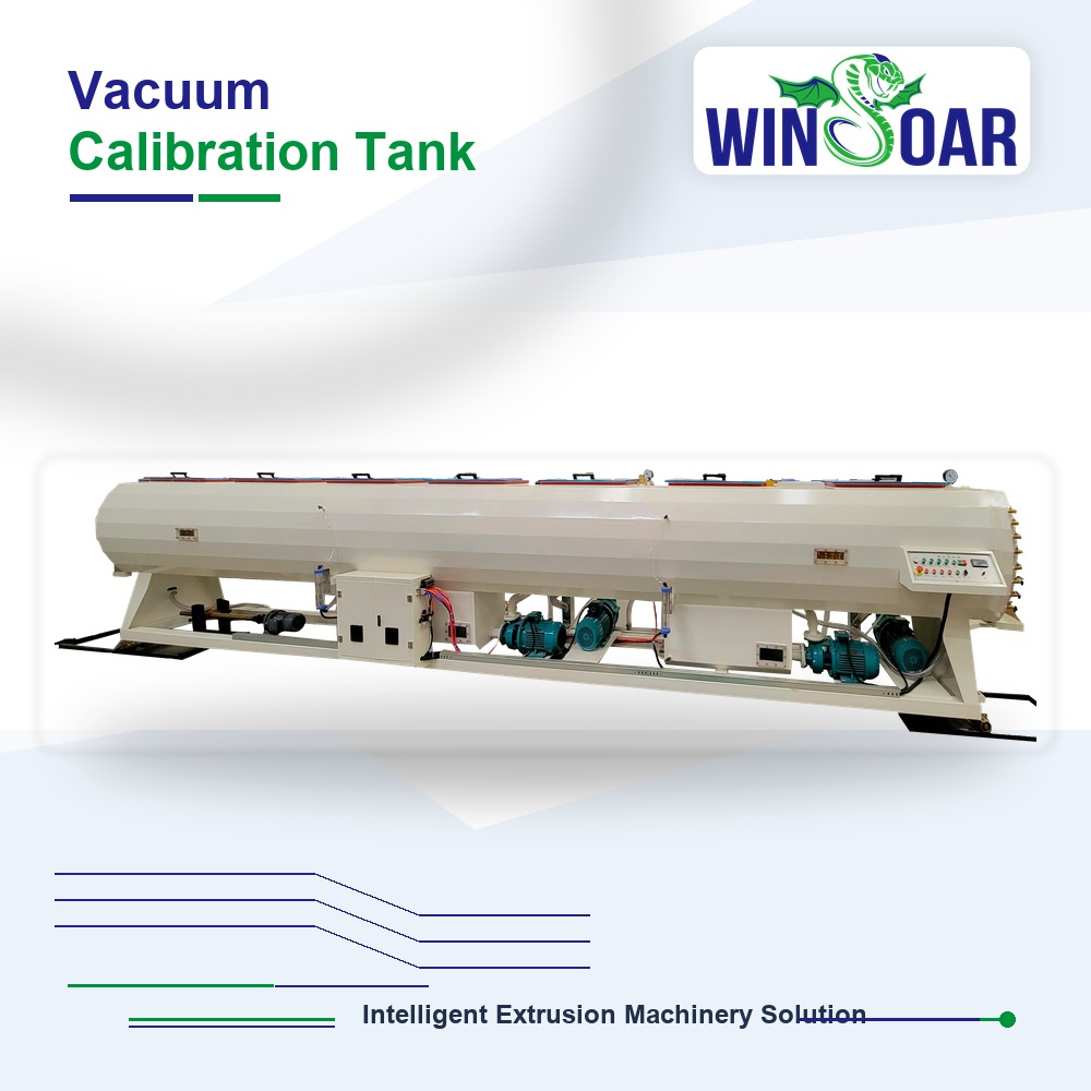 Vacuum calibration tank for 200-450mm PVC pipe extrusion line